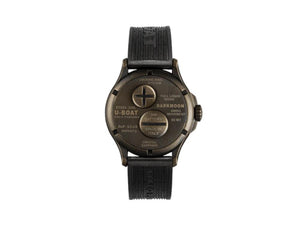 U-Boat Capsoil Darkmoon Curve Vintage Quartz Watch, 40 mm, Black, 9549