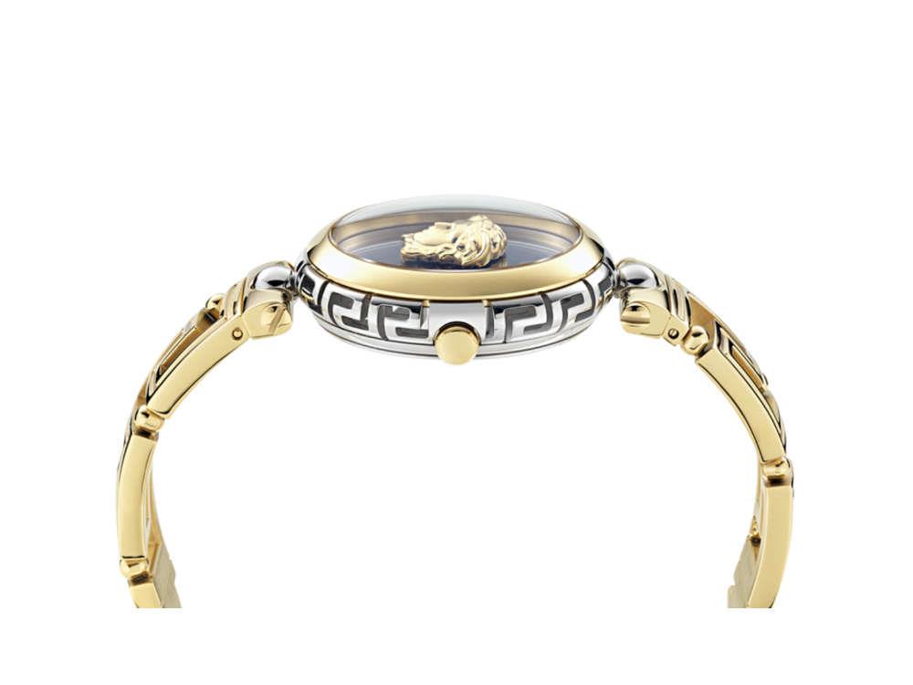 Versace Medusa Jewel Quartz Watch, PVD Gold, Green, 34 mm, VE0B00325