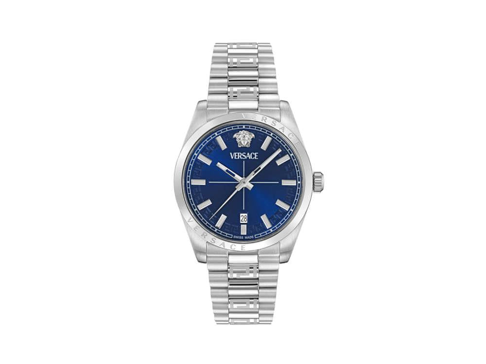 Versace Millenyium Quartz Watch, Blue, 40 mm, Sapphire Crystal, VE0G00325