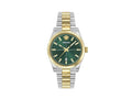 Versace Millenyium Quartz Watch, PVD Gold, Green, 40 mm, VE0G00425