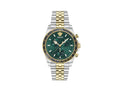 Versace Greca Chrono Wave Quartz Watch, Green, 43 mm, VE0H00425