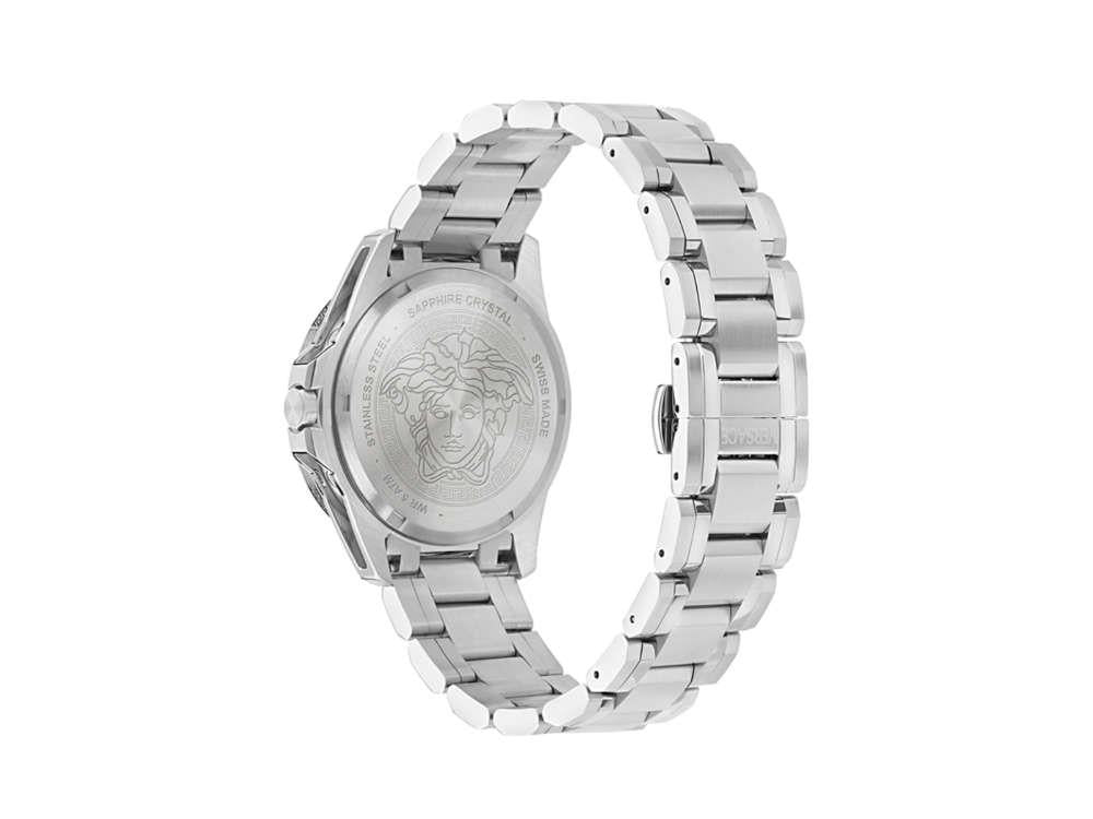 Versace V-Galaxy Moonphase Quartz Watch, Blue, 43 mm, VE0K00125