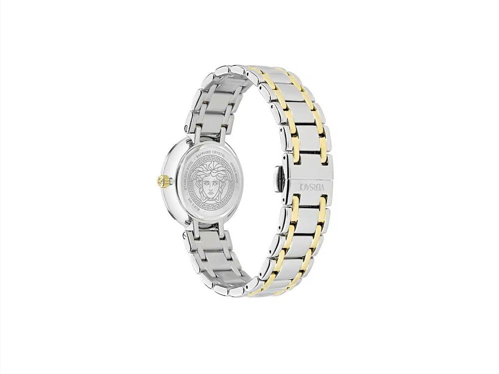Versace Antlia Quartz Watch, Recycled Steel, 34 mm, VE0P00725