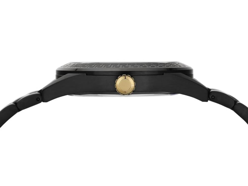 Versace V-Code Quartz Watch, Black, 42 mm,  VE6A00925