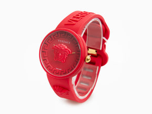 Versace Medusa Pop Quartz Watch, Silicon, Red, 39 mm, VE6G00723