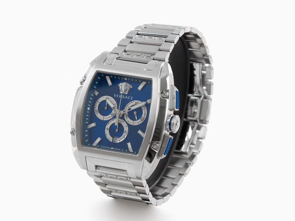 Versace Dominus Quartz Watch, Blue, 42 x 49.50 mm, Sapphire