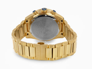 Versace Greca Dome Chrono Quartz Watch, PVD Gold, Black, 43 mm, VE6K00523