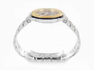 Versace Greca Logo Moonphase Quartz Watch, PVD Gold, Blue, 38 mm, VE7G00223