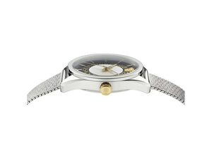 Versace New V Circle Quartz Watch, 36 mm, Sapphire Crystal, VE8A00324
