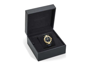 Versace Reve Quartz Watch, PVD Gold, Black, 35 mm, Sapphire Crystal, VE8B00224
