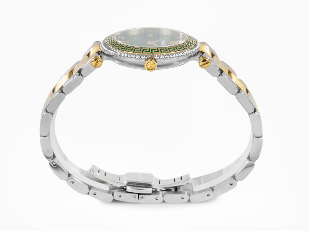 Versace Reve Quartz Watch, PVD Gold, Green, 35 mm, Sapphire Crystal, VE8B00524
