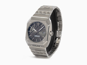 Versace Antares Quartz Watch, Titanium, Grey, 44 x 41.5 mm, VE8F00524