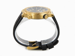 Versace Greca Logo Diver Quartz Watch, PVD Gold, Black, 43 mm, VE8G00324