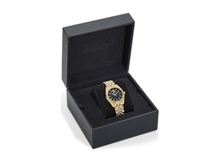 Versace V-Code Lady Quartz Watch, PVD Gold, Black, 36 mm, Sapphire, VE8I00724