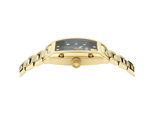 Versace Dominus Lady Quartz Watch, PVD Gold, Black, 44,8mm x 36mm, VE8K00524