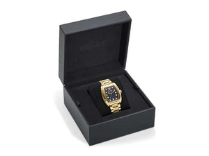 Versace Dominus Lady Quartz Watch, PVD Gold, Black, 44,8mm x 36mm, VE8K00524