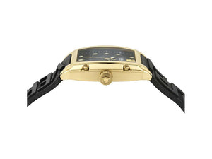 Versace Dominus Lady Quartz Watch, PVD Gold, Black, 44,8mm x 36mm, VE8K00624