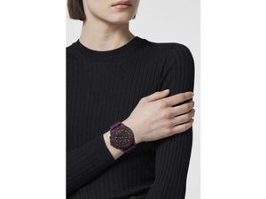 Versace Icon Active Quartz Watch, Polycarbonate, Black, 44 mm, VE8P00224