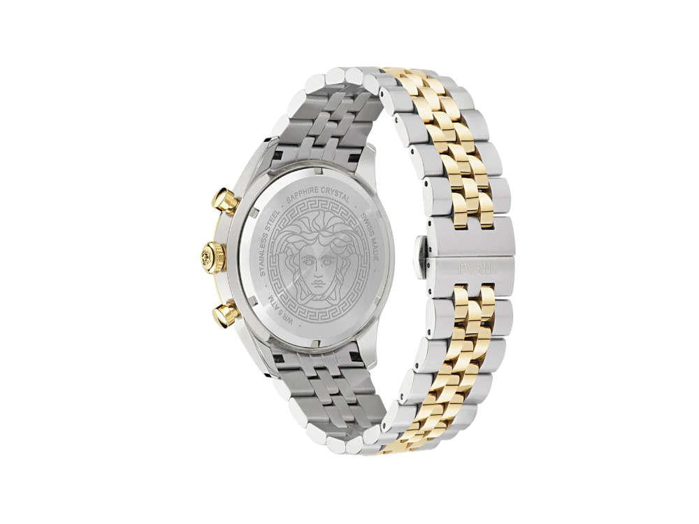 Versace Chrono Master Quartz Watch, PVD Gold, Green, 44 mm VE8R00524