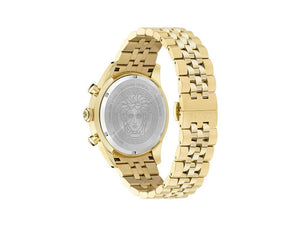 Versace Chrono Master Quartz Watch, PVD Gold, Black, 44 mm, VE8R00624