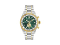 Versace Chrono X Quartz Watch, Recycled Steel, Green, 44 mm, VE9K00424
