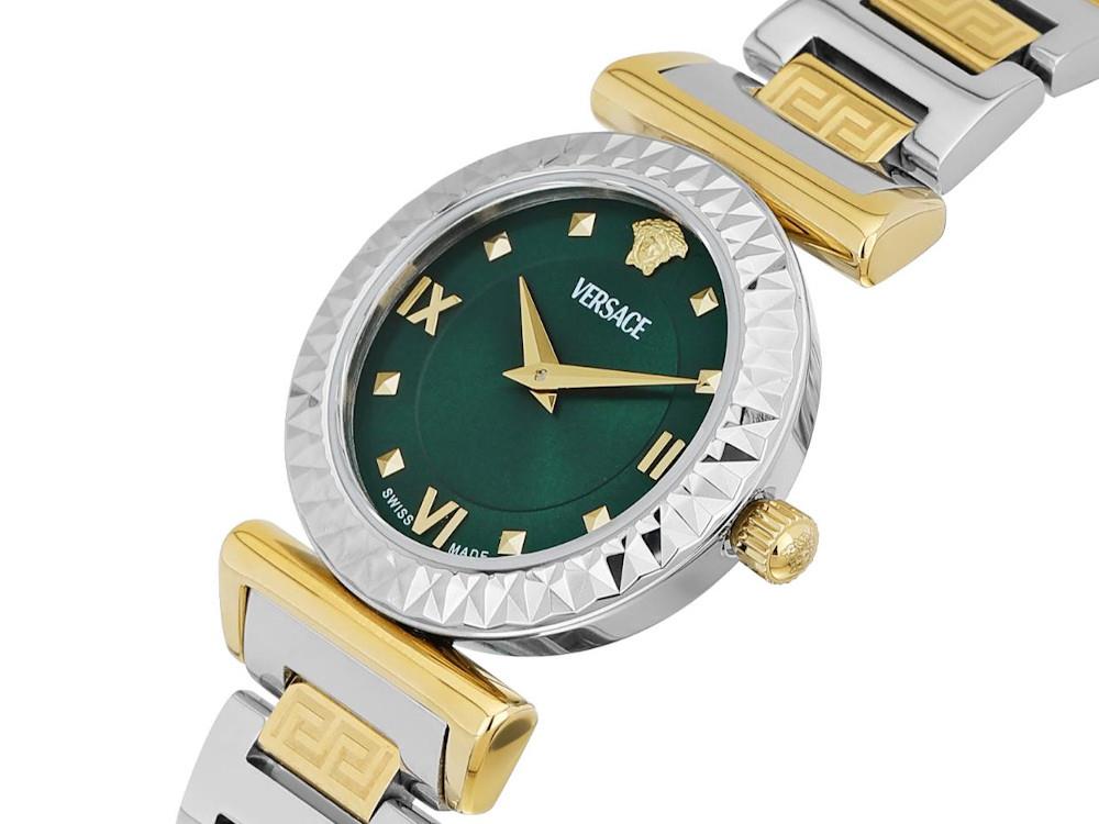Versace Mini Vanity Restyling Quartz Watch, Green, 28 mm, VEGFA0625