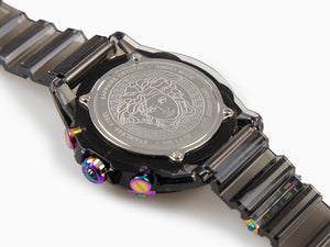 Versace Icon Active Quartz Watch, Polycarbonate, Black, 44 mm,  VEZ701022