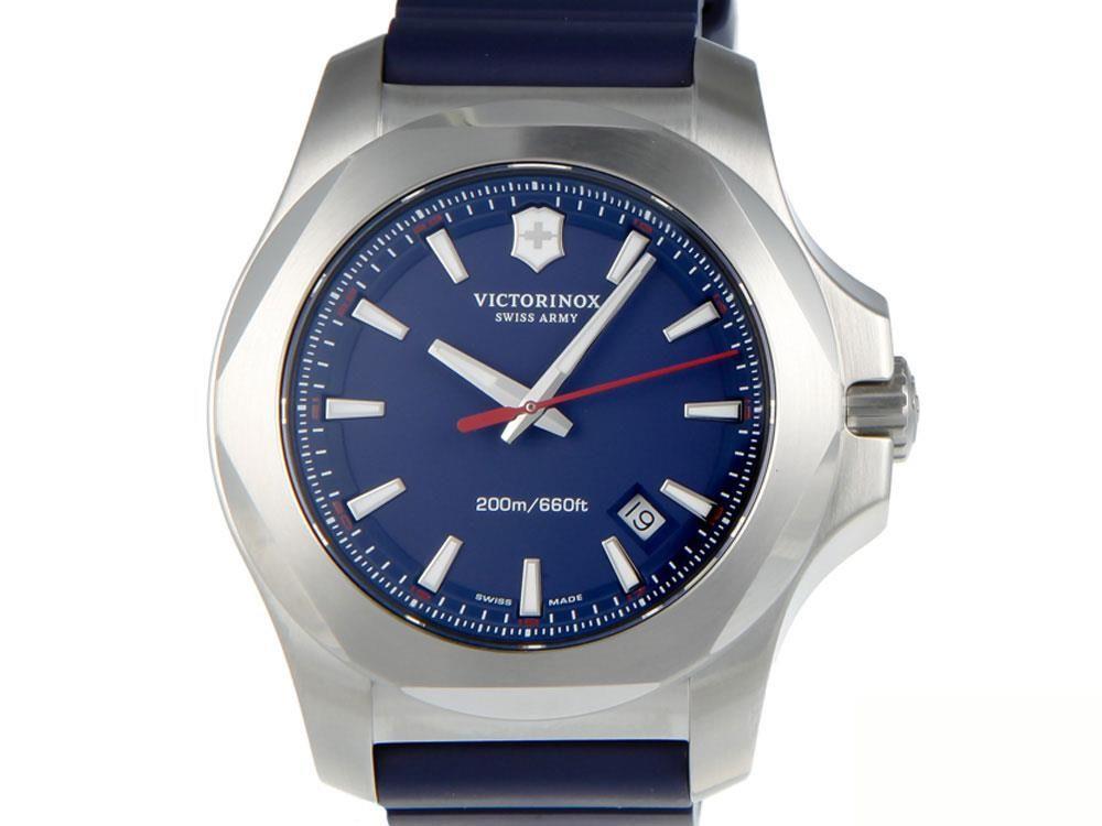 Victorinox I.N.O.X. Quartz Watch, Blue, 43 mm, Rubber strap, V241688.1