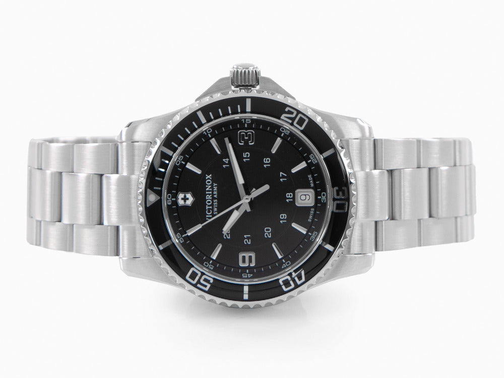 Victorinox Maverick Ladies Quartz Watch, Black, 34 mm, Steel, 10 atm, V241701