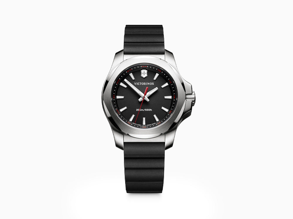Victorinox I.N.O.X. Ladies Quartz Watch, Stainless Steel, Black, 37 mm, V241768