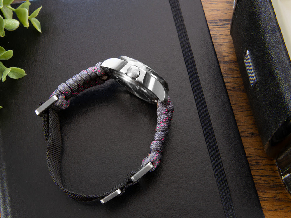 Victorinox I.N.O.X. Ladies Quartz Watch, Stainless Steel, Grey, 37 mm, Paracord