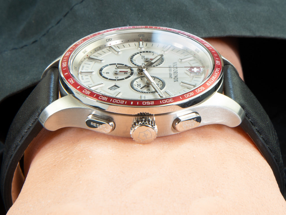 Victorinox Alliance Sport Chronograph Quartz Watch, Black, 44 mm, V241819