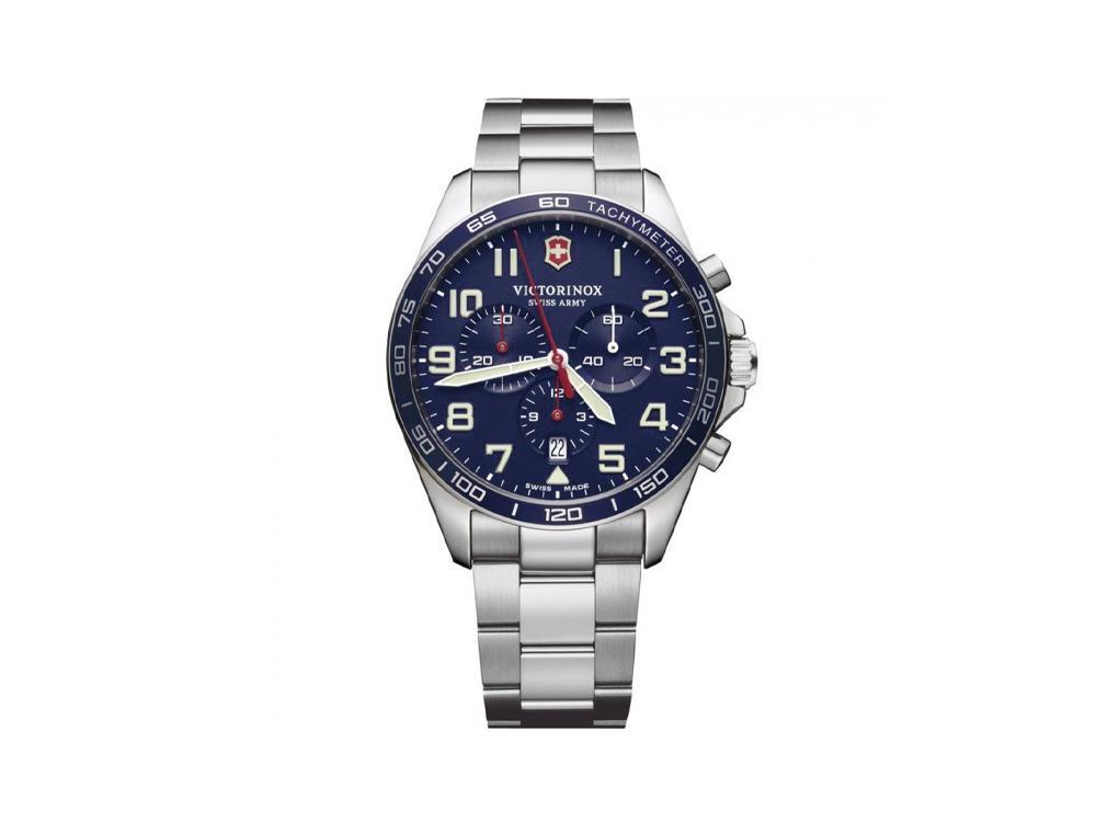 Victorinox Fieldforce Quartz Watch, Blue, 42 mm, Chronograph, V241857