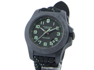 Victorinox I.N.O.X. Carbon Quartz Watch, Black, 43 mm, Paracord, V241859