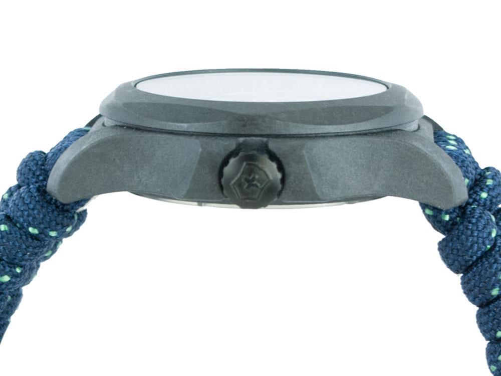 Victorinox I.N.O.X. Carbon Quartz Watch, Blue, 43 mm, Paracord, V241860