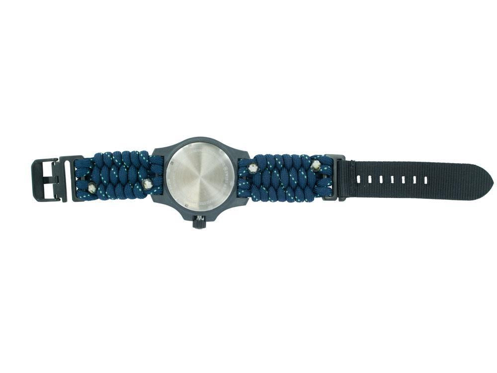 Victorinox I.N.O.X. Carbon Quartz Watch, Blue, 43 mm, Paracord, V241860