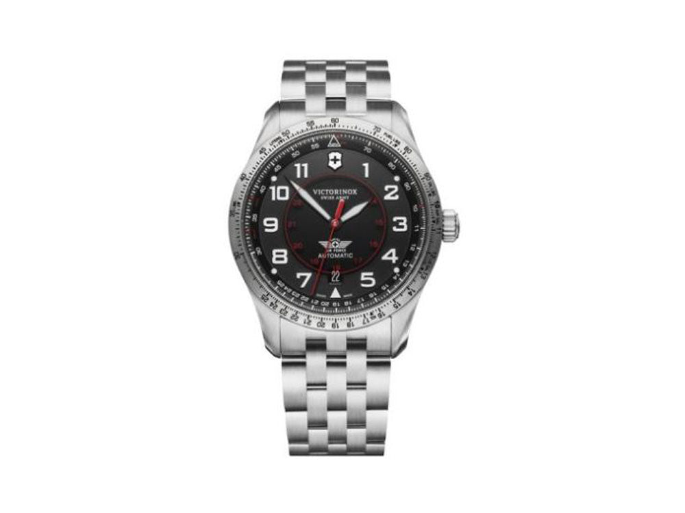 Victorinox Airboss Mechanical Automatic Watch, Black, 42 mm, 10 atm, V241888