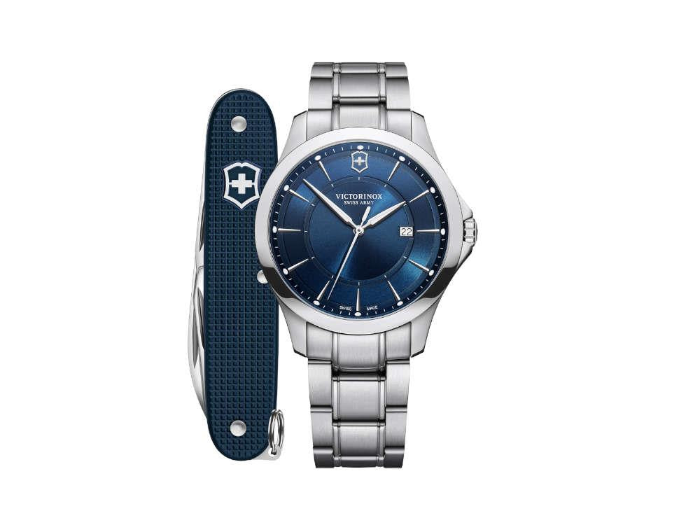 Victorinox Alliance Gent Quartz Watch, Stainless Steel, Blue, 40 mm, V241910.1