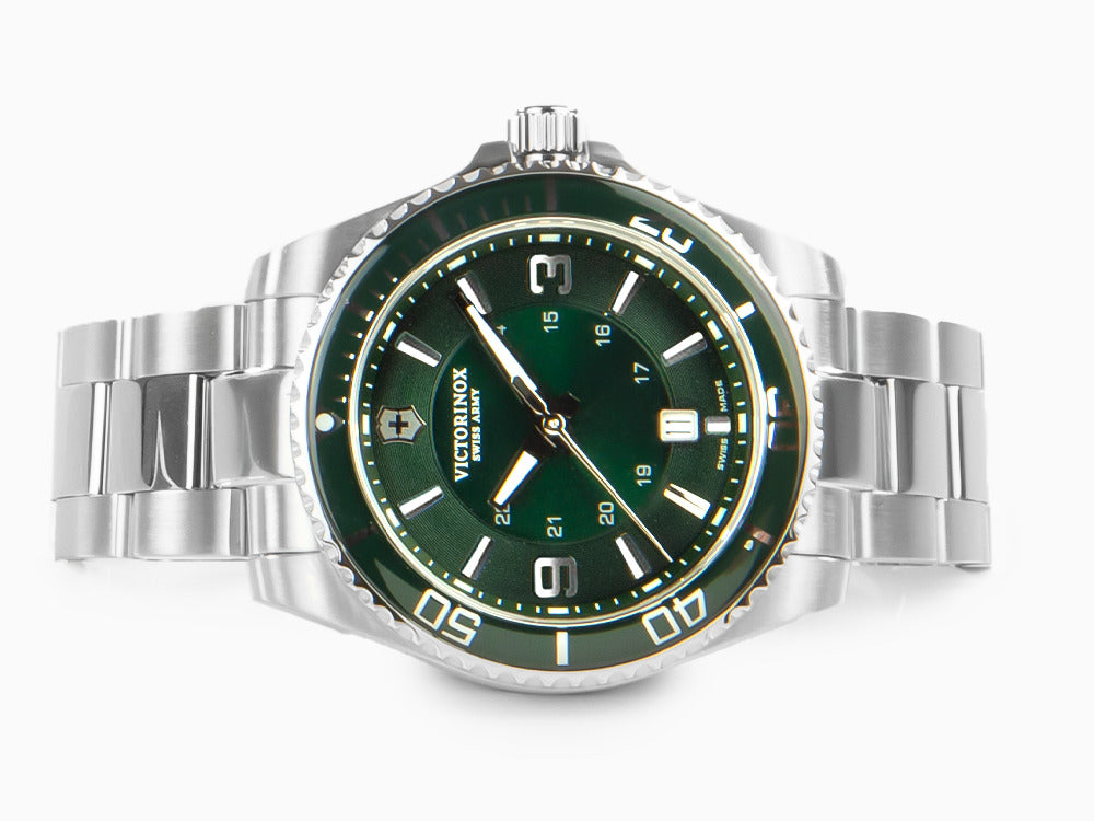 Victorinox Maverick Quartz Watch, Green, 43 mm, Steel bracelet, V241934