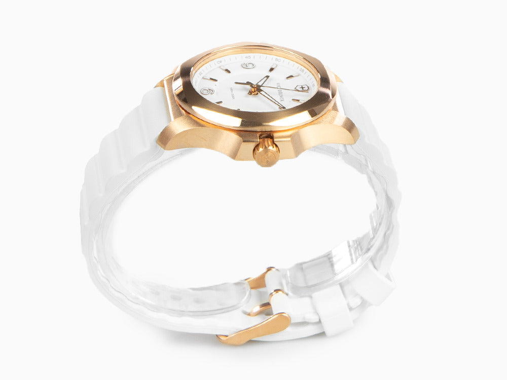 Victorinox I.N.O.X. Ladies Quartz Watch, White, 37mm, Rubber strap, V241954
