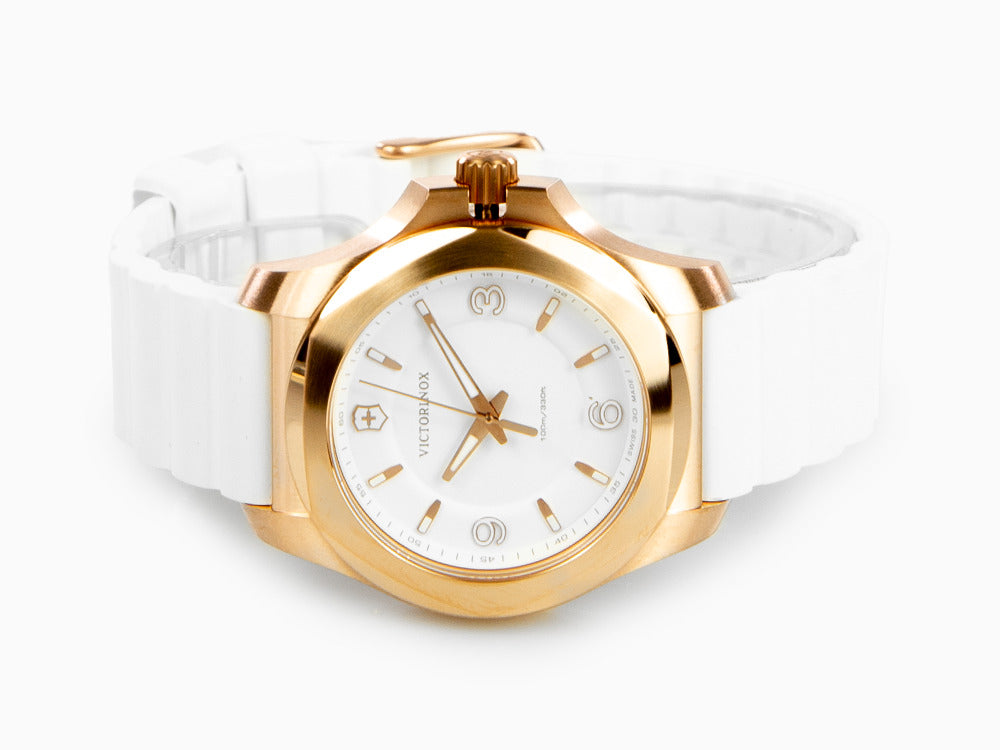 Victorinox I.N.O.X. Ladies Quartz Watch, White, 37mm, Rubber strap, V241954