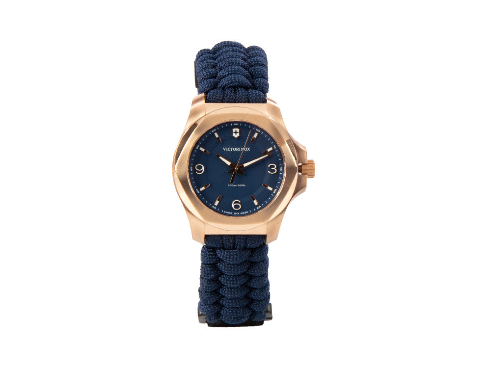 Victorinox I.N.O.X. Ladies Quartz Watch, Blue, 37mm, Paracord, V241955