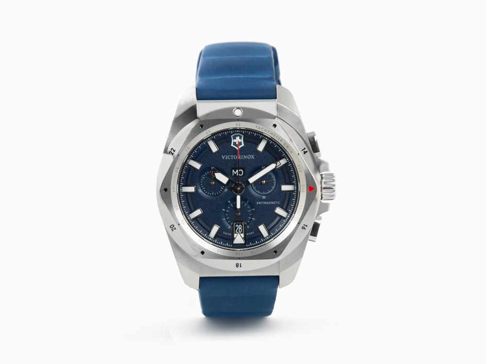 Victorinox I.N.O.X. Chrono Quartz Watch, Blue, 43 mm, V241984