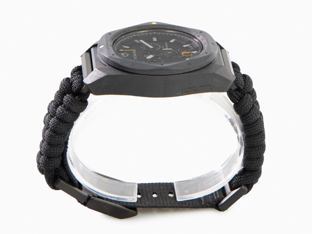 Victorinox I.N.O.X. ChronoQuartz Watch, Carbon, Black, 43 mm, V241989.1