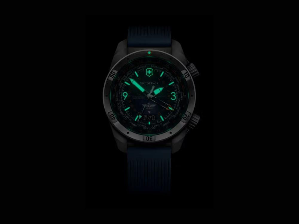 Victorinox Air Pro Automatic Watch, Stainless Steel 316L, Blue, 43 mm, V242003