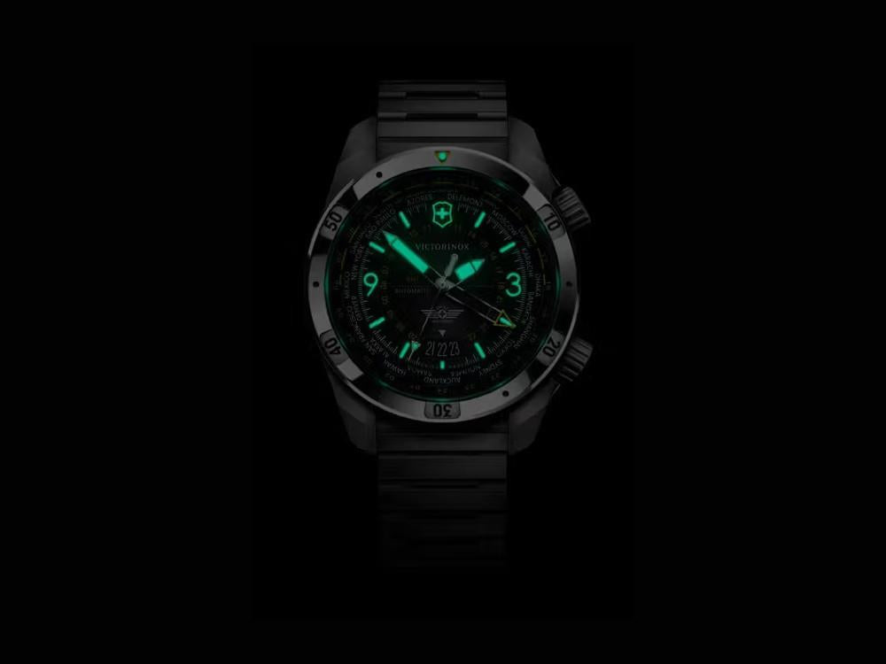 Victorinox Air Pro Automatic Watch, Stainless Steel 316L, Black, V242004