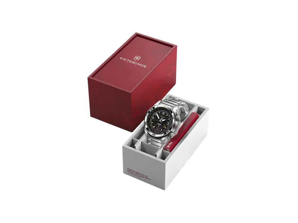 Victorinox Air Pro Automatic Watch, Stainless Steel 316L, Black, V242004