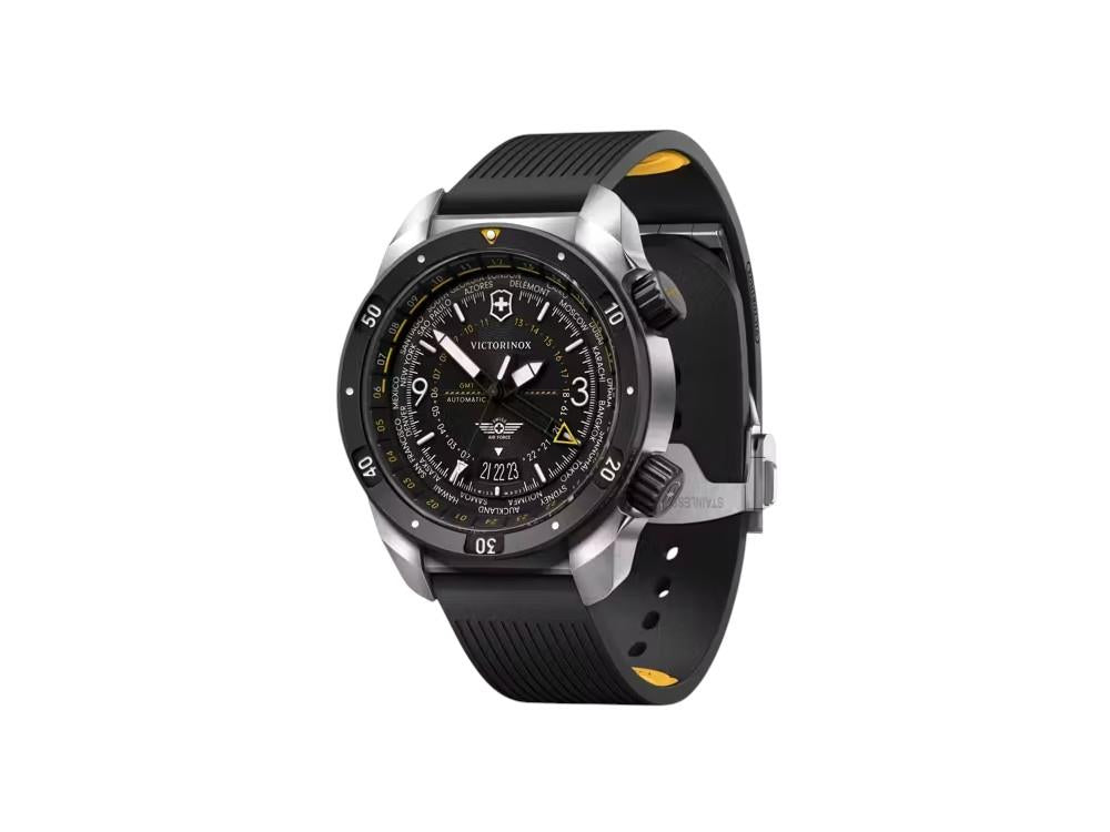 Victorinox Air Pro Automatic Watch, Stainless Steel 316L, Black, 43 mm, V242005