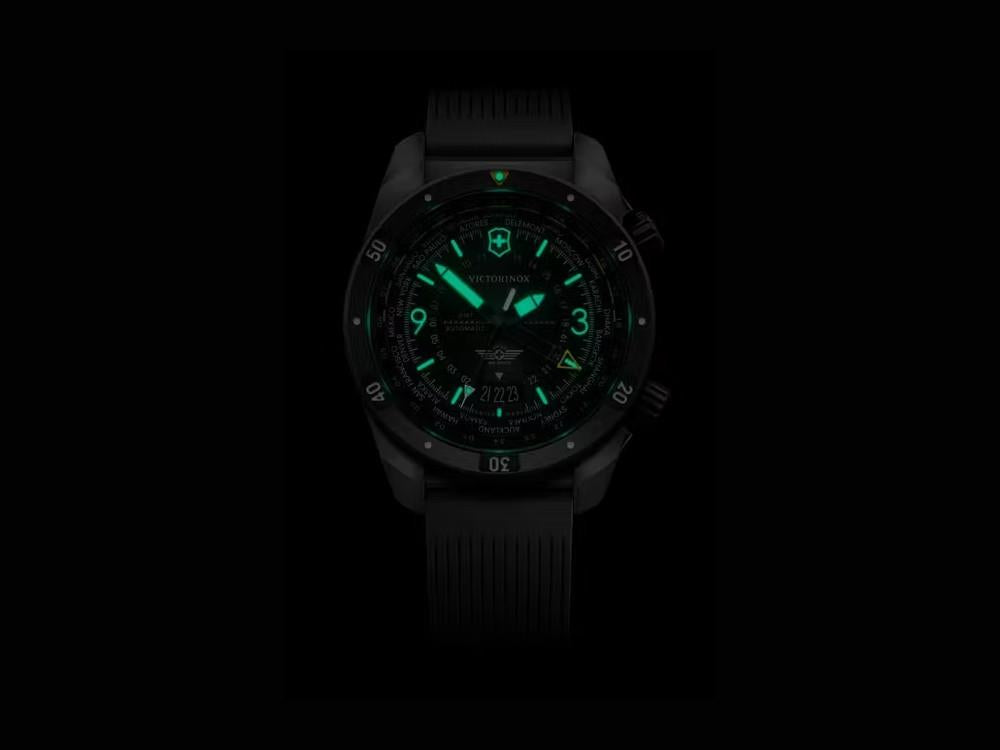 Victorinox Air Pro Automatic Watch, Stainless Steel 316L, Black, 43 mm, V242005