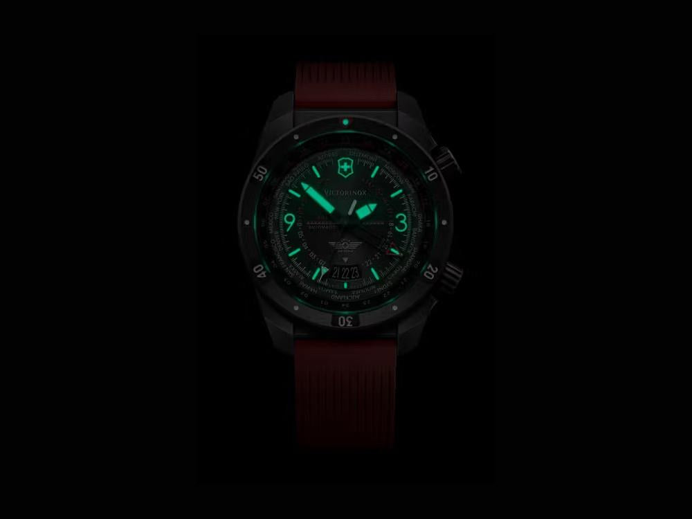 Victorinox Air Pro Automatic Watch, Stainless Steel 316L, Black, 43 mm, V242006